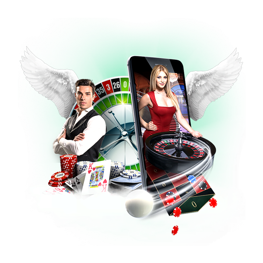 Live casino with dealer and roulette